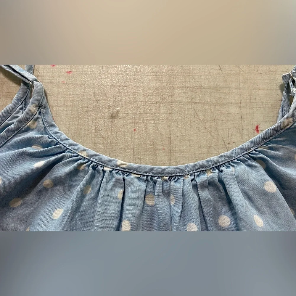 Velvet Heart Blue Polka Dot Women's Top - Picture 9 of 9